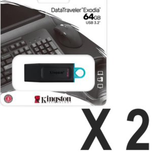 Clé USB 64 Go Kingston Pack de 2